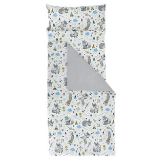 Taşınabilir Uyku Yatak Seti, Çocuk için Taşınabilir Yatak, Uyku Seti Tilki desen Travel Serisi