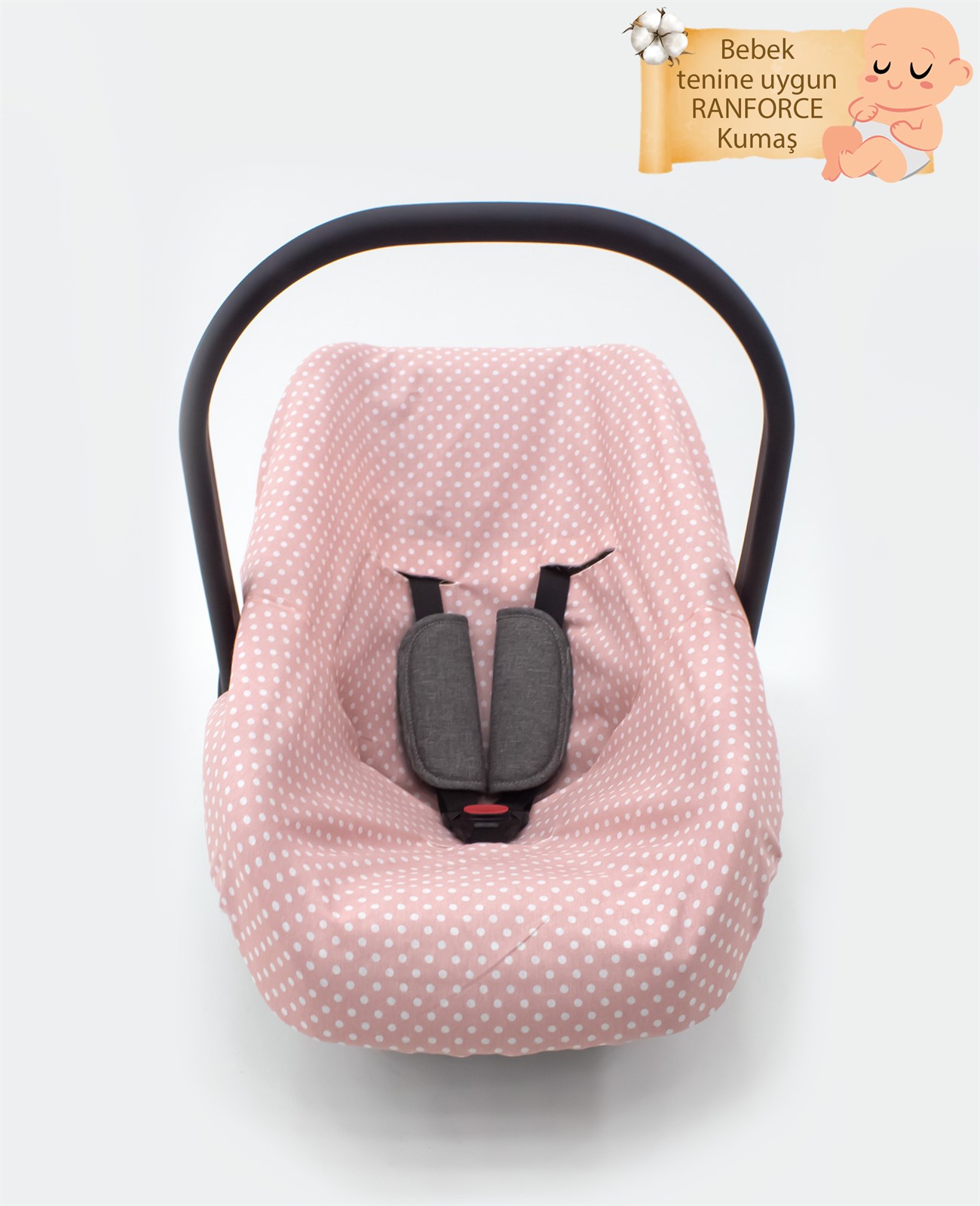 Bebek Puset Çarşafı, bebekler için kullanılan %100 pamuklu ranforce kumaş  oto koltuk kılıfı,
