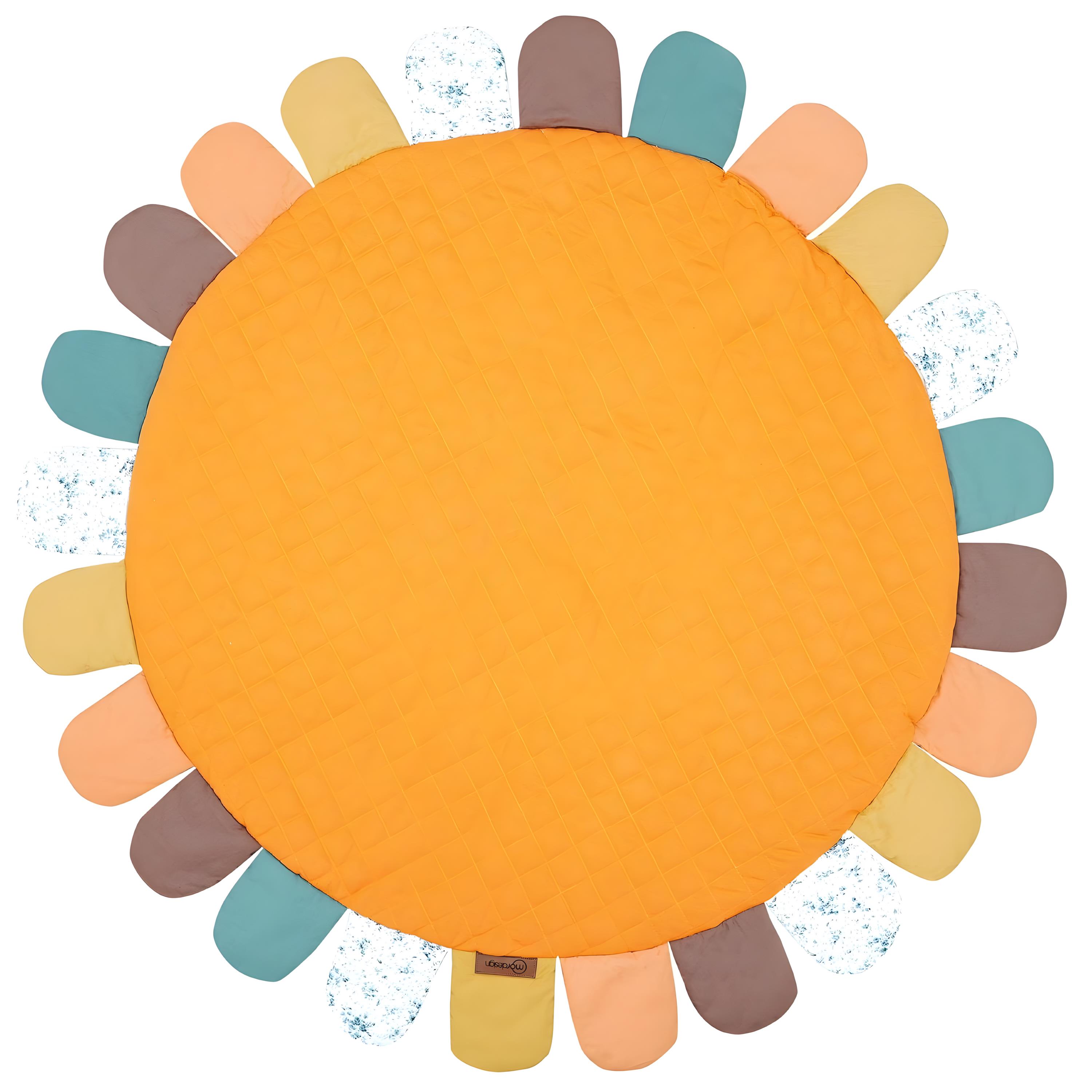 Bebek/Çocuk Oyun Halısı, Yenidoğan Emekleme Pedi, Aktivite Matı, Çok Amaçlı Minder Turuncu