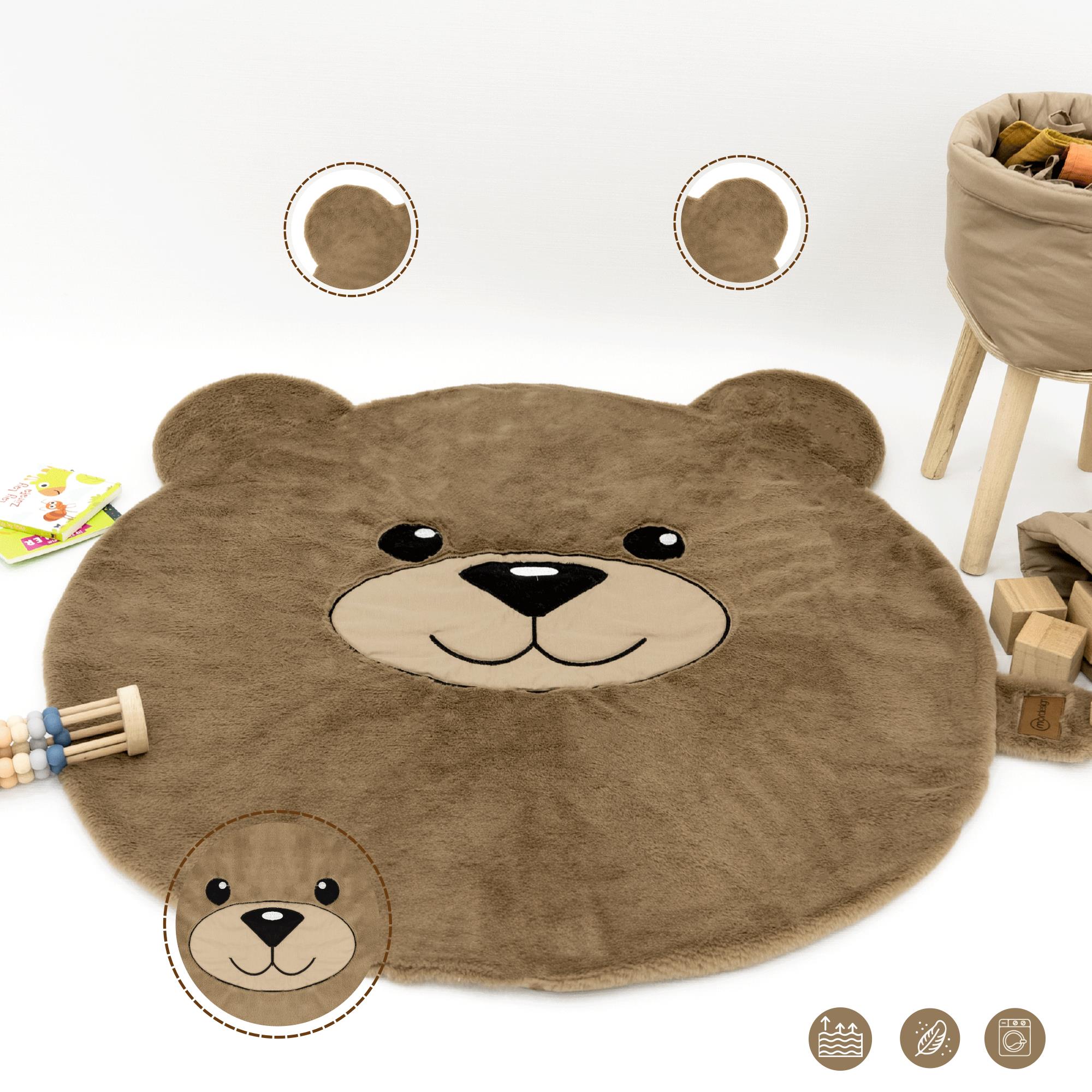 Bebek/Çocuk Oyun Halısı, Yenidoğan Emekleme Pedi, Aktivite Oyun Matı, Morbear Serisi