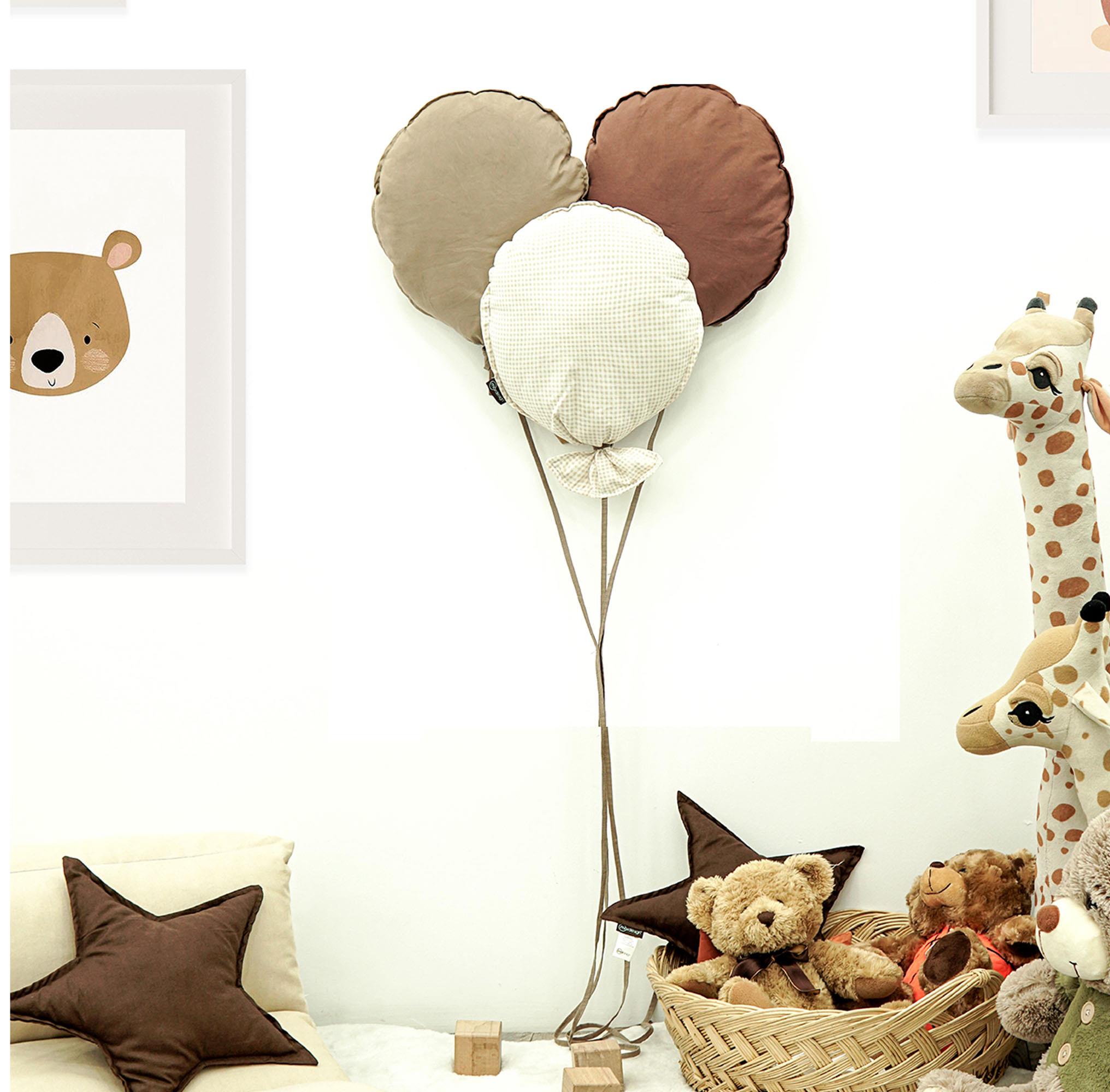 Çocuk Odası Dekorasyonu 3'lü Balon Set, Bebek Odası Dekoratif Balon, Duvar Dekorasyonu