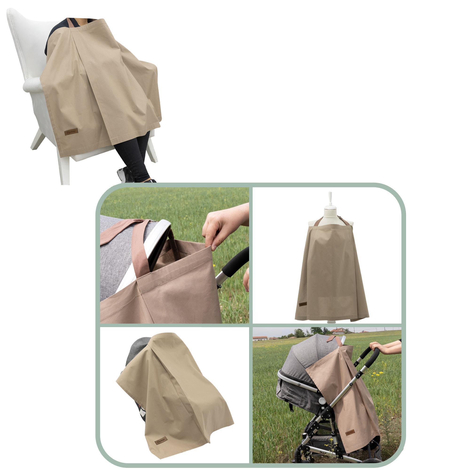 Çok Amaçlı Bebek Emzirme Örtüsü/Önlüğü; Puset, Bebek arabası örtüsü, Extra Büyük, Morbear