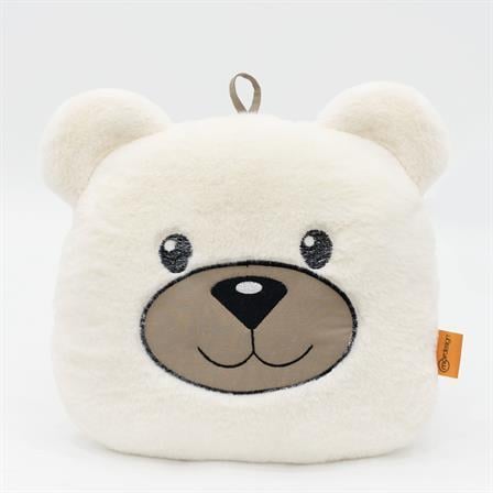 Peluş Ayı Yastık, Sevimli Ayı Nakışlı Kırlent, Peluş Ayı Oyuncak, Bebek Yastık, Morbear Serisi Kahverengi
