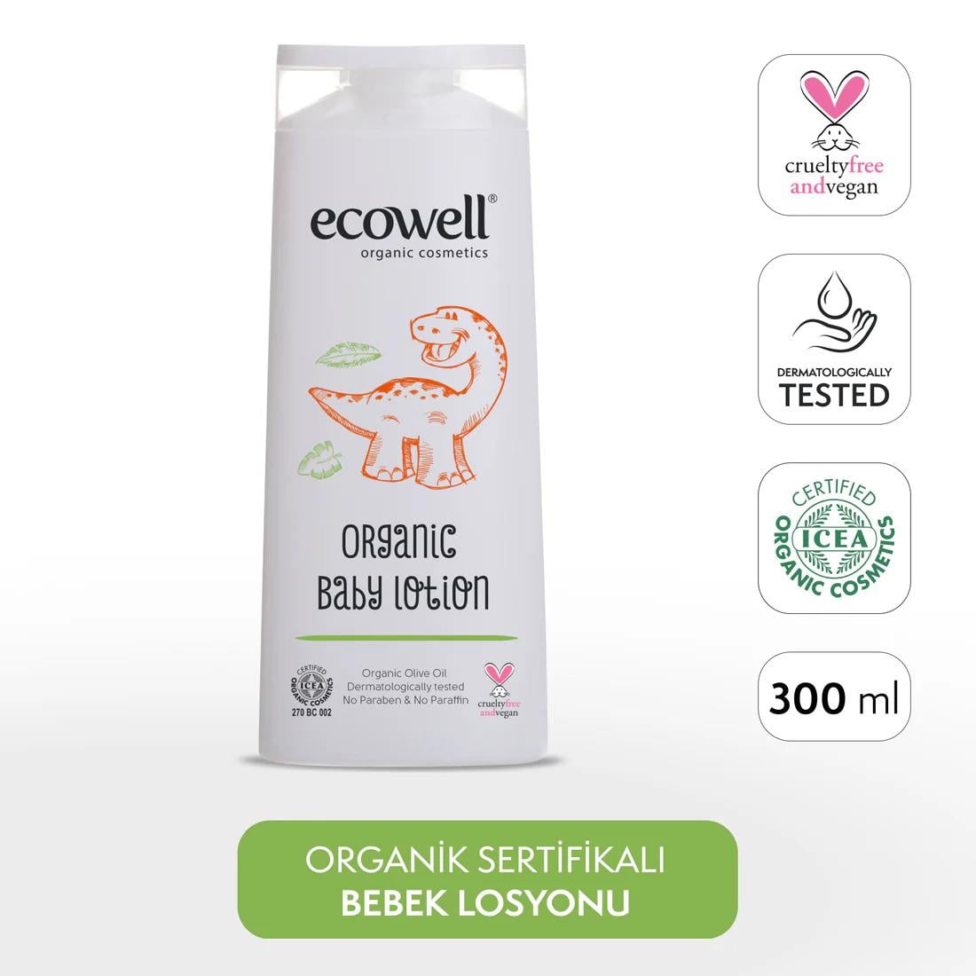 Ecowell Organik Bebek Losyonu - 300 ml