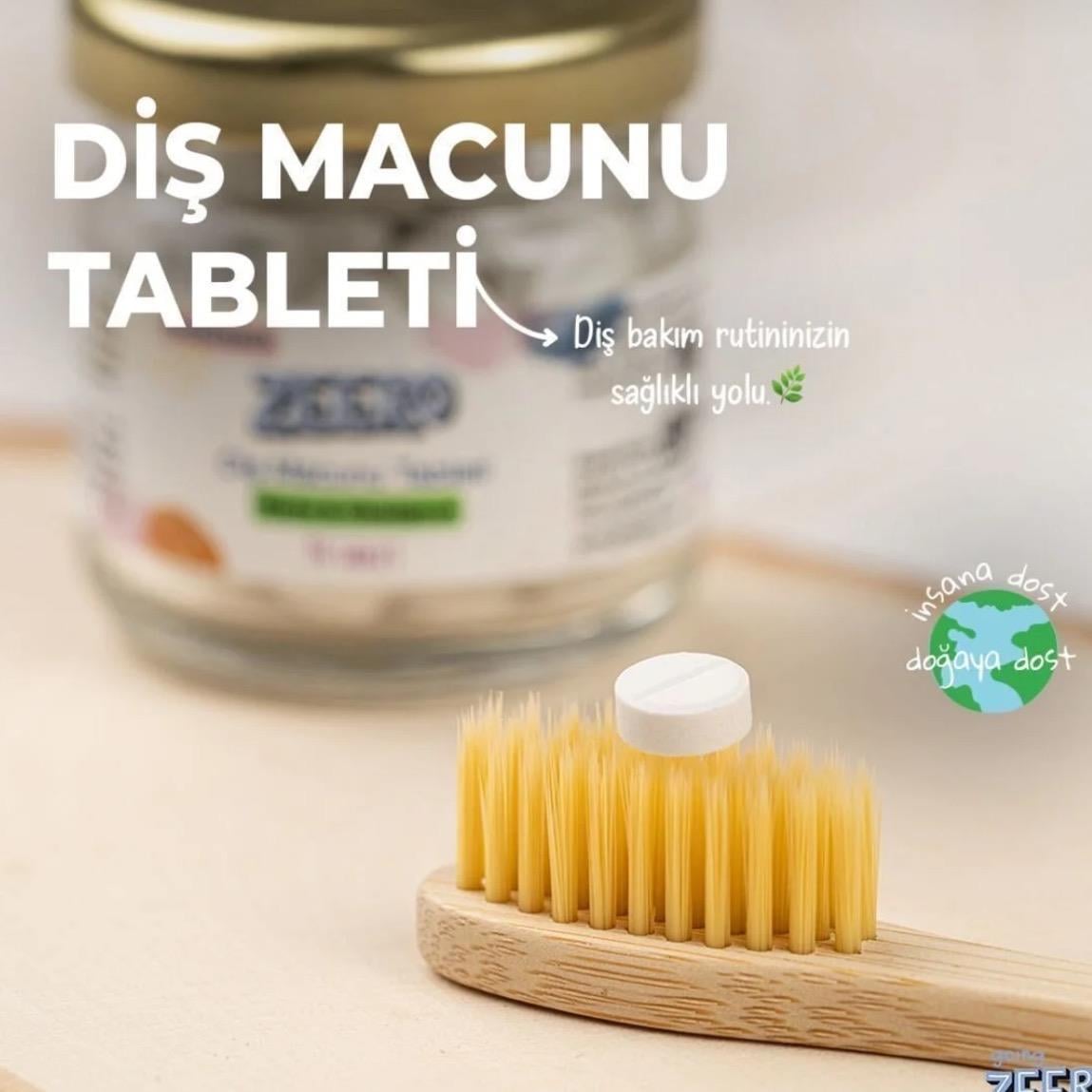 Diş Macunu Tableti - Nane & Okaliptus - Florürsüz Diş Macunu