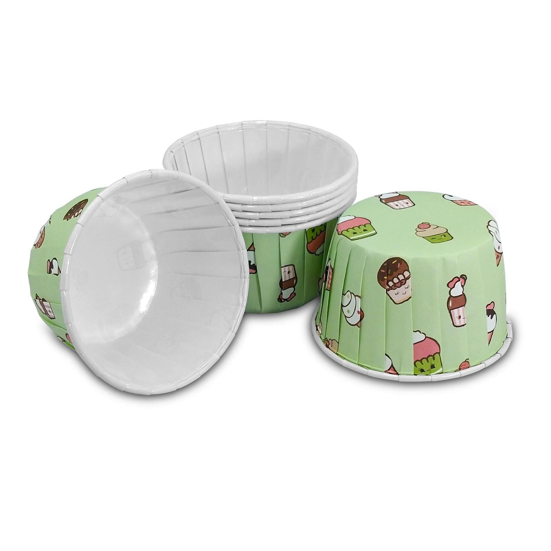 Muffin Kek Kalıbı Mint Dondurma Desenli