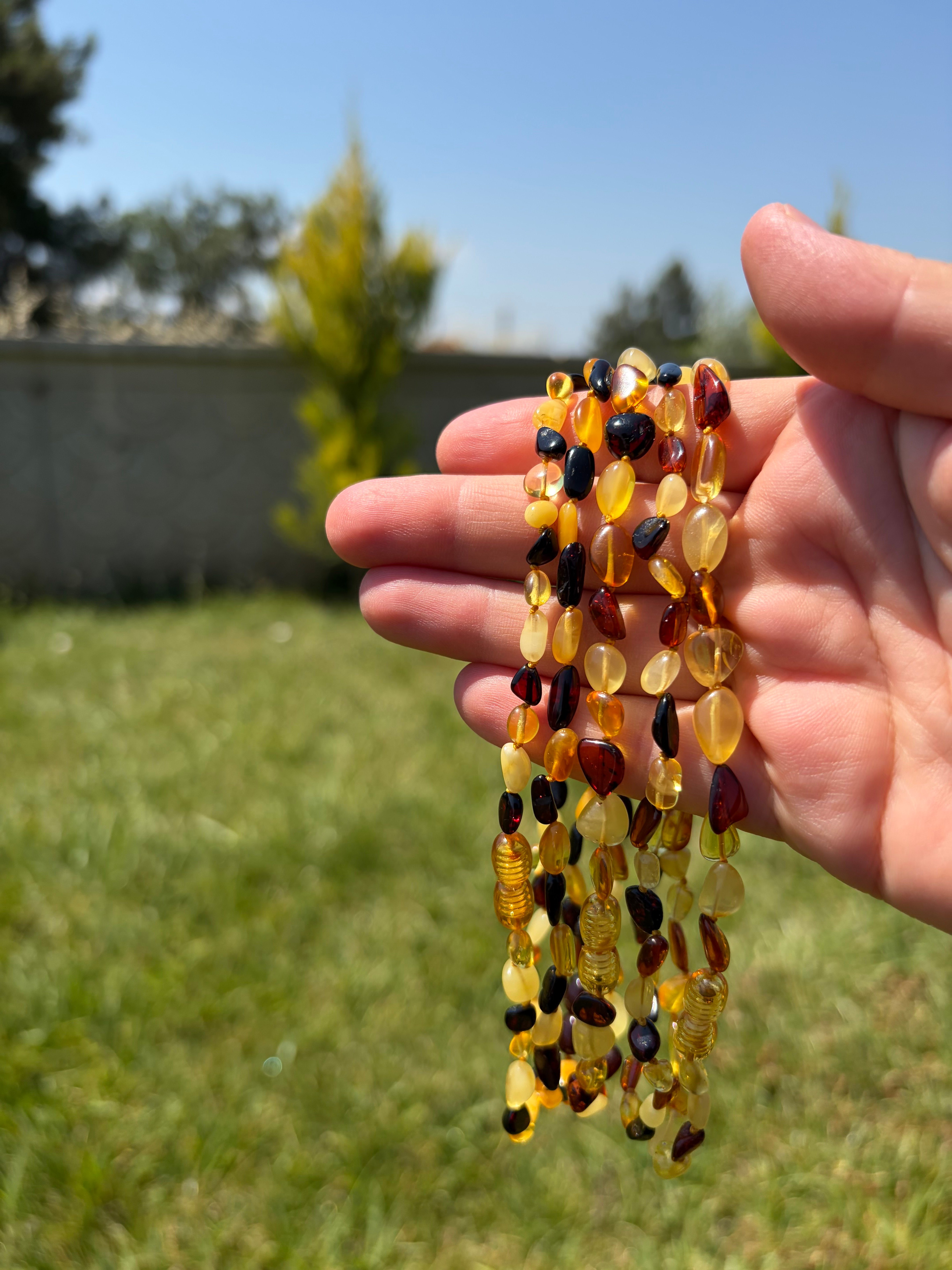 Bebek/Çocuk KEHRİBAR Kolye (Sertifikalı)
