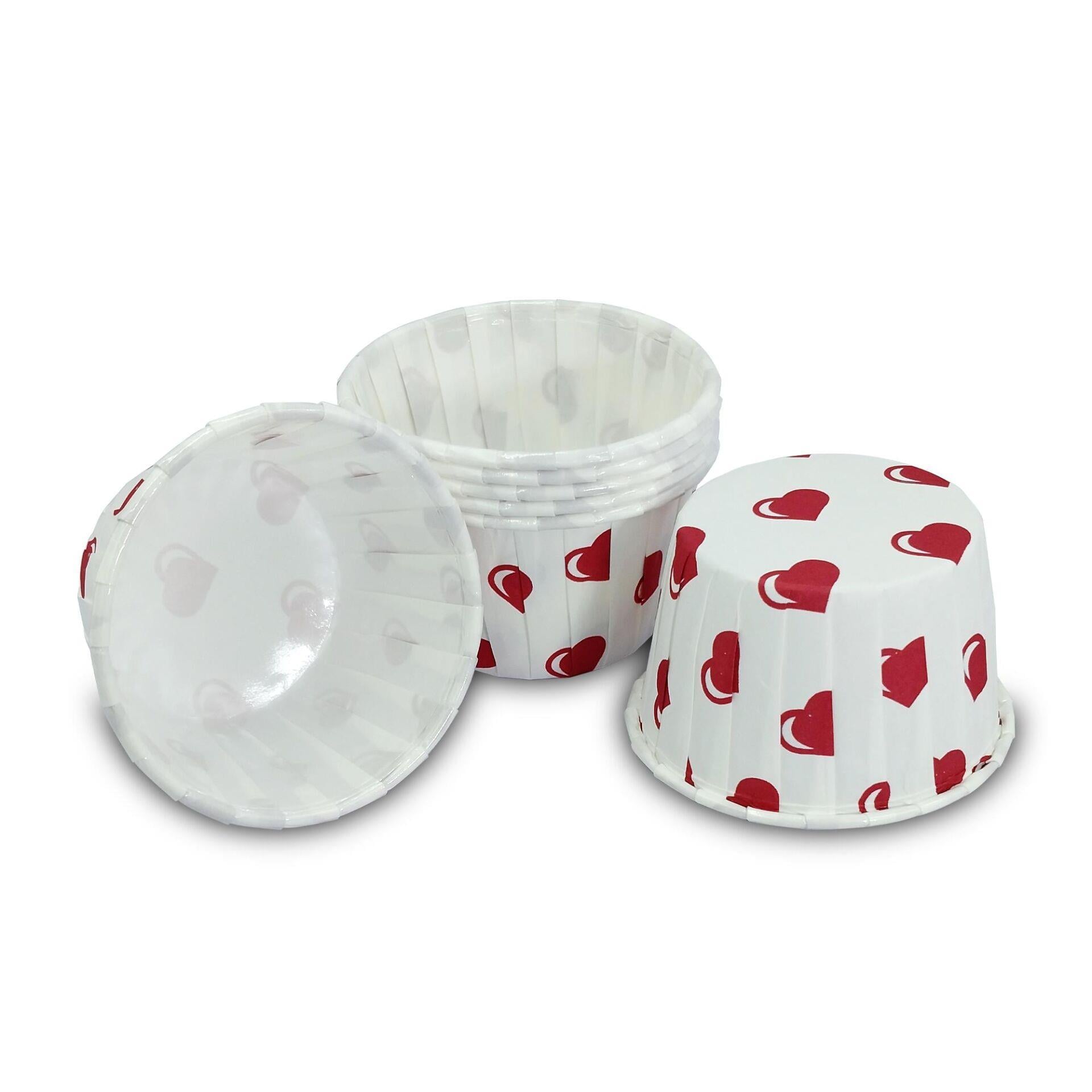 Muffin Kek Kalıbı Kalp Puantiyeli 