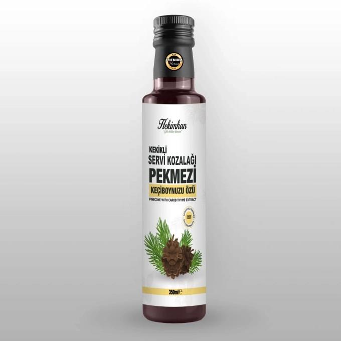 Çam Kozalağı Pekmezi 350 Gr (Kekikli/Keçiboynuzu Özlü)