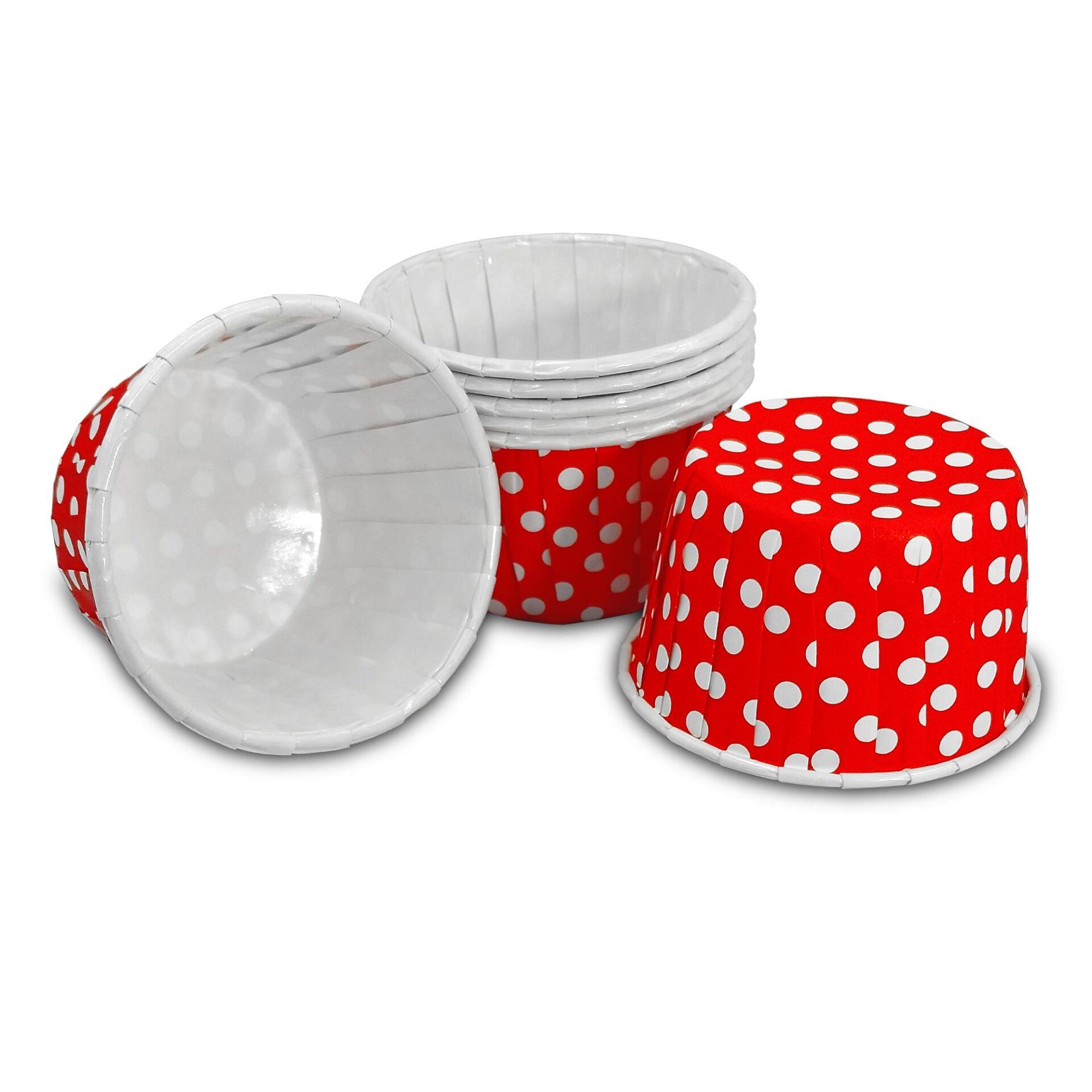 Müffin Kek Kalıbı - Kırmızı Puantiyeli