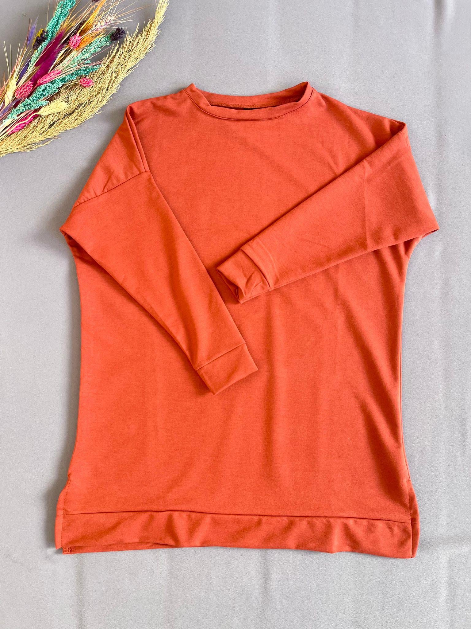 Kiremit Uzun Kollu Tunik