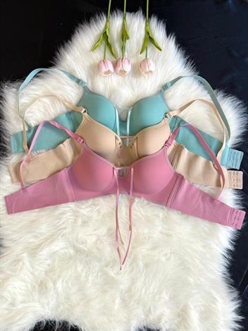 3 Adet Bağcıklı Dolgusuz Lazer Kesim Sütyen