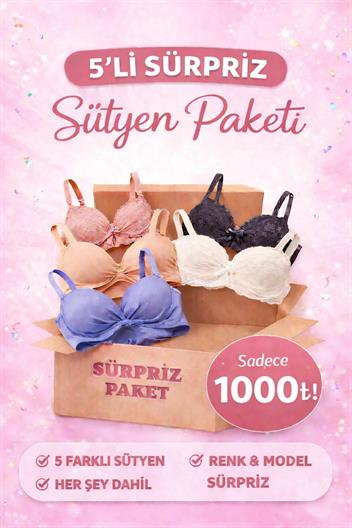 ARENSA 5'li Sürpriz Sütyen Paketi