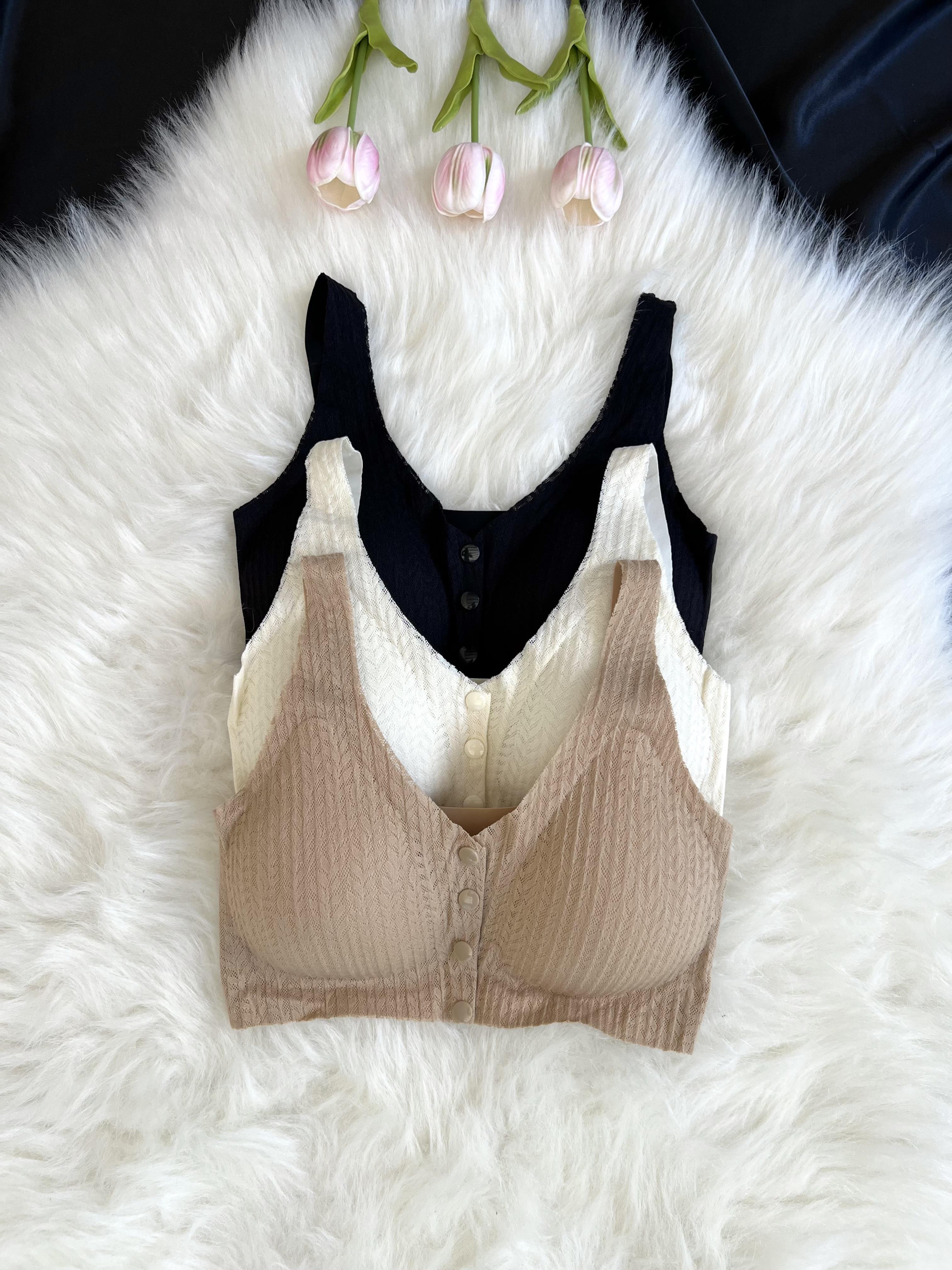 3 Adet Dolgusuz Düğmeli Lazer Kesim Bralet Set