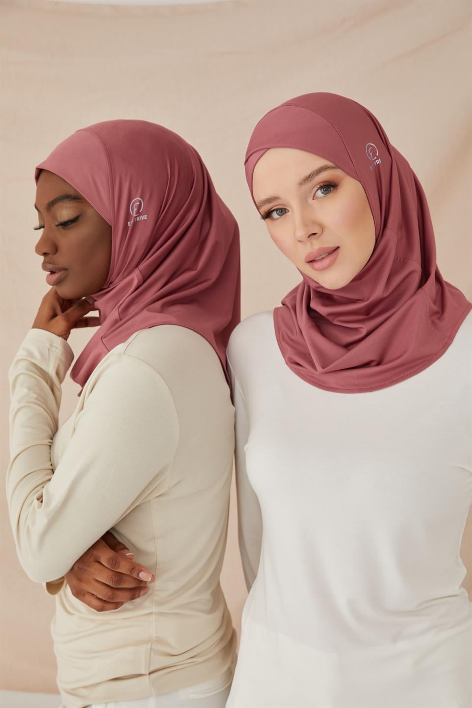 ÇAPRAZ HİJAB BONE-GÜL KURUSU