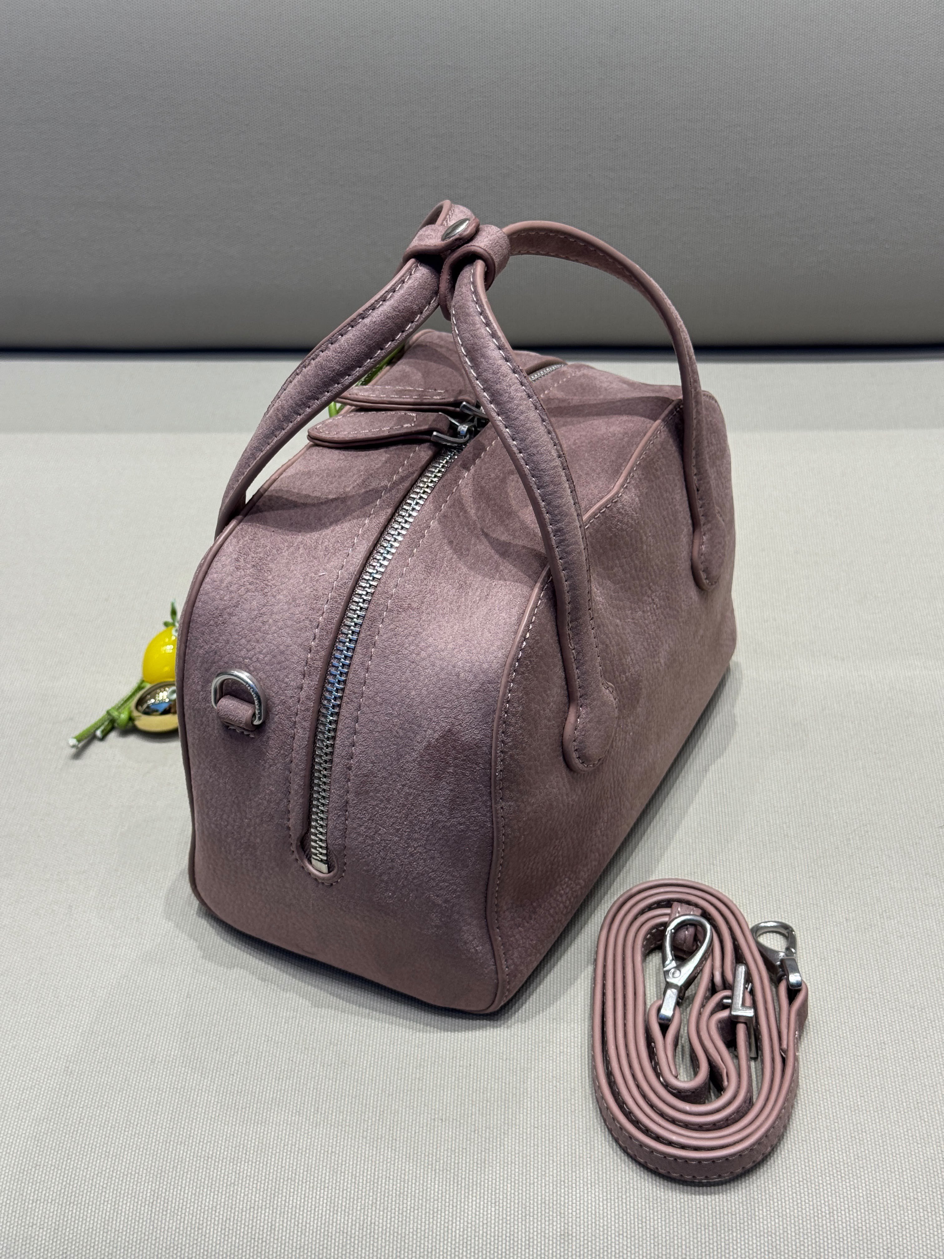 Charm Detaylı Askılı Mini Çanta Pembe