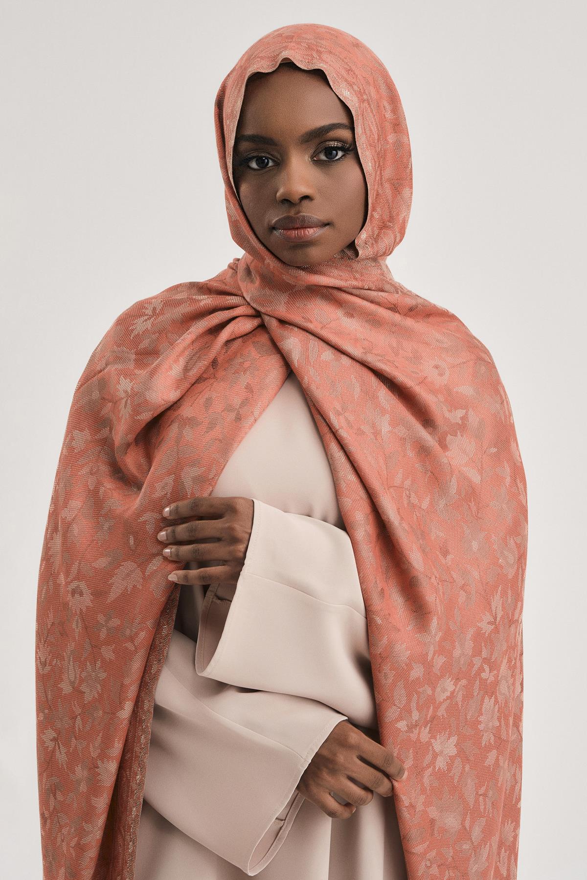 FLORAL KAŞMİR DOKUMA ŞAL-SOMON