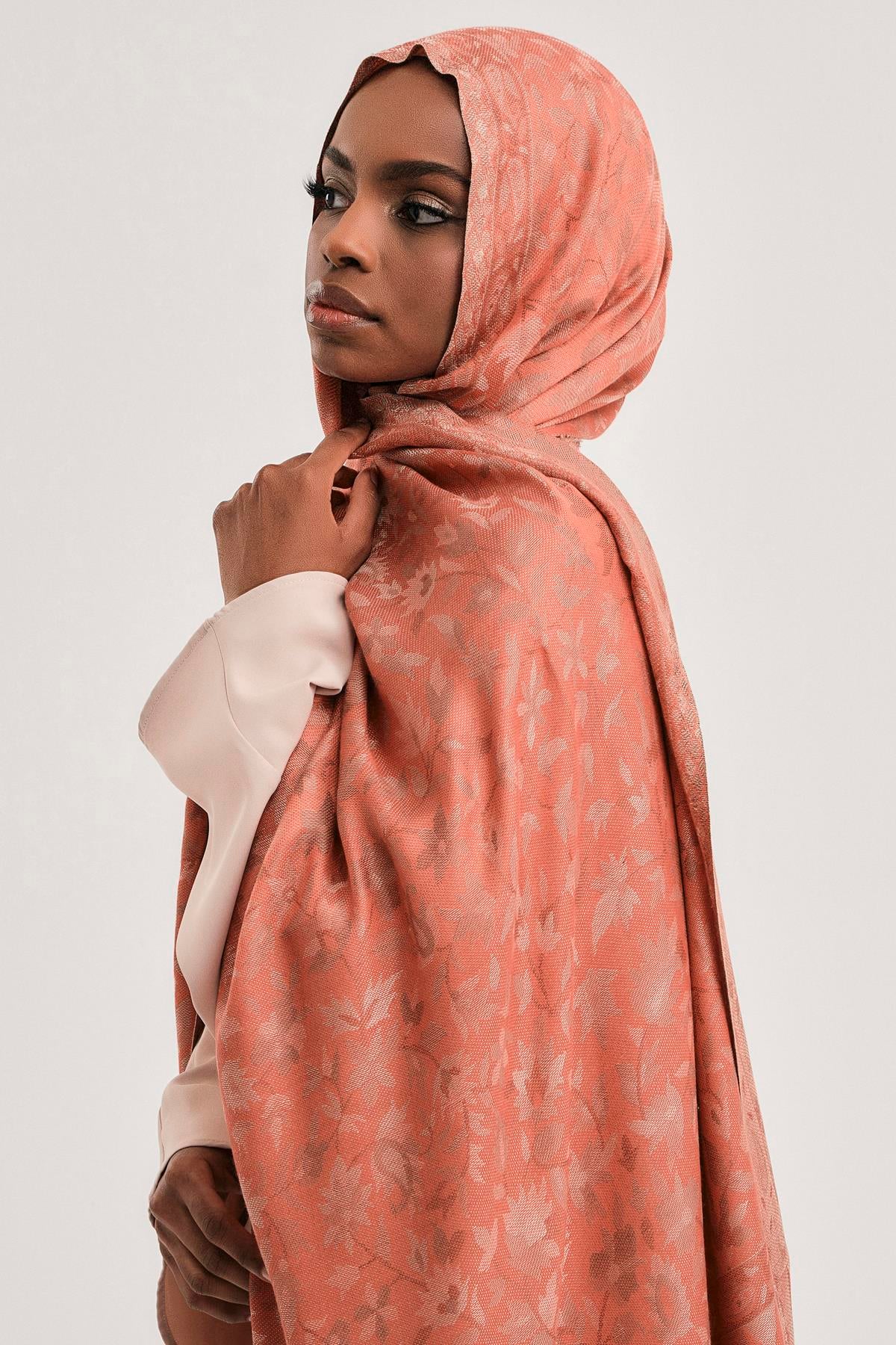 FLORAL KAŞMİR DOKUMA ŞAL-SOMON