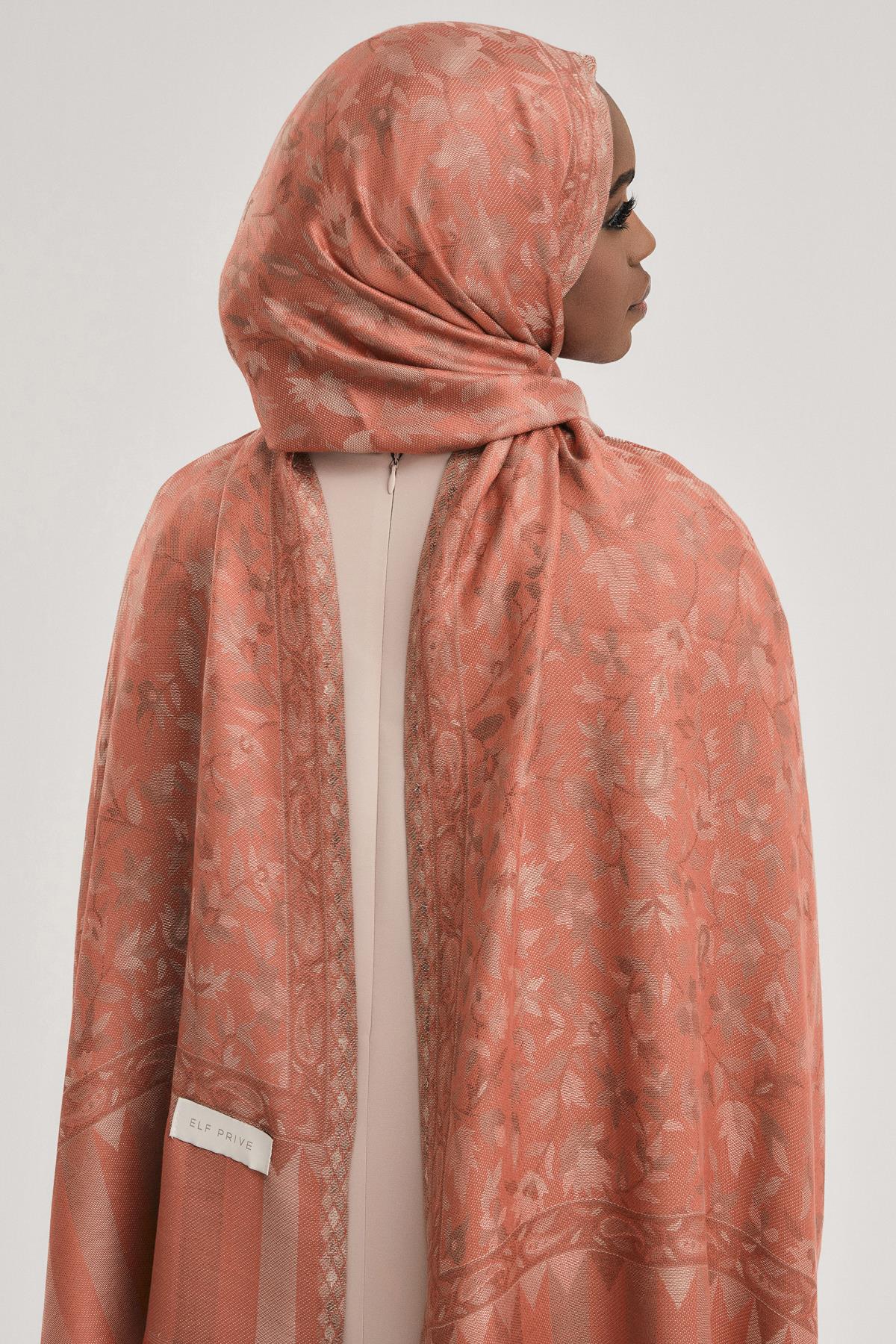 FLORAL KAŞMİR DOKUMA ŞAL-SOMON