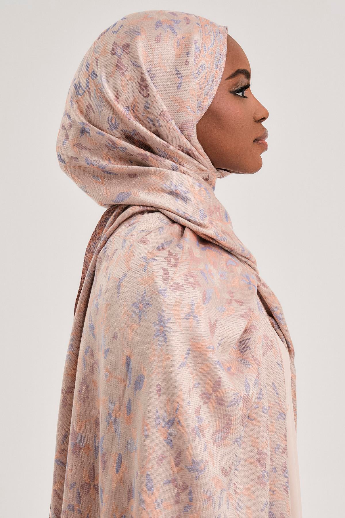 FLORAL KAŞMİR DOKUMA ŞAL-TAŞ