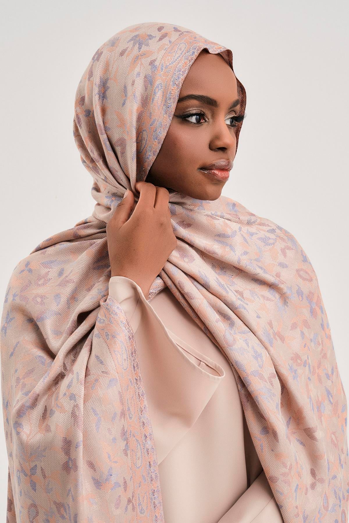 FLORAL KAŞMİR DOKUMA ŞAL-TAŞ