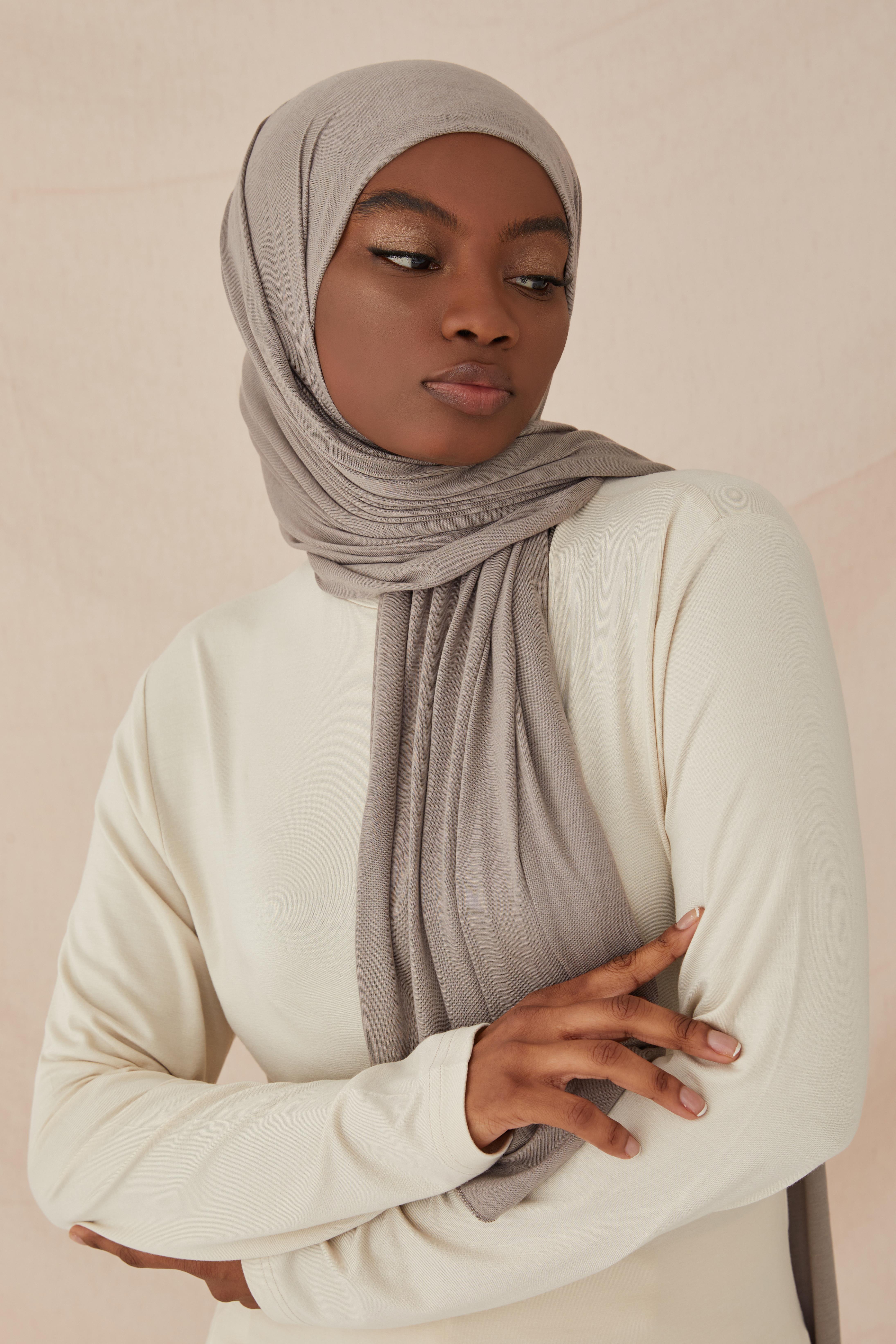 PREMIUM PLAIN COTTON COMBED SHAWL-STONE