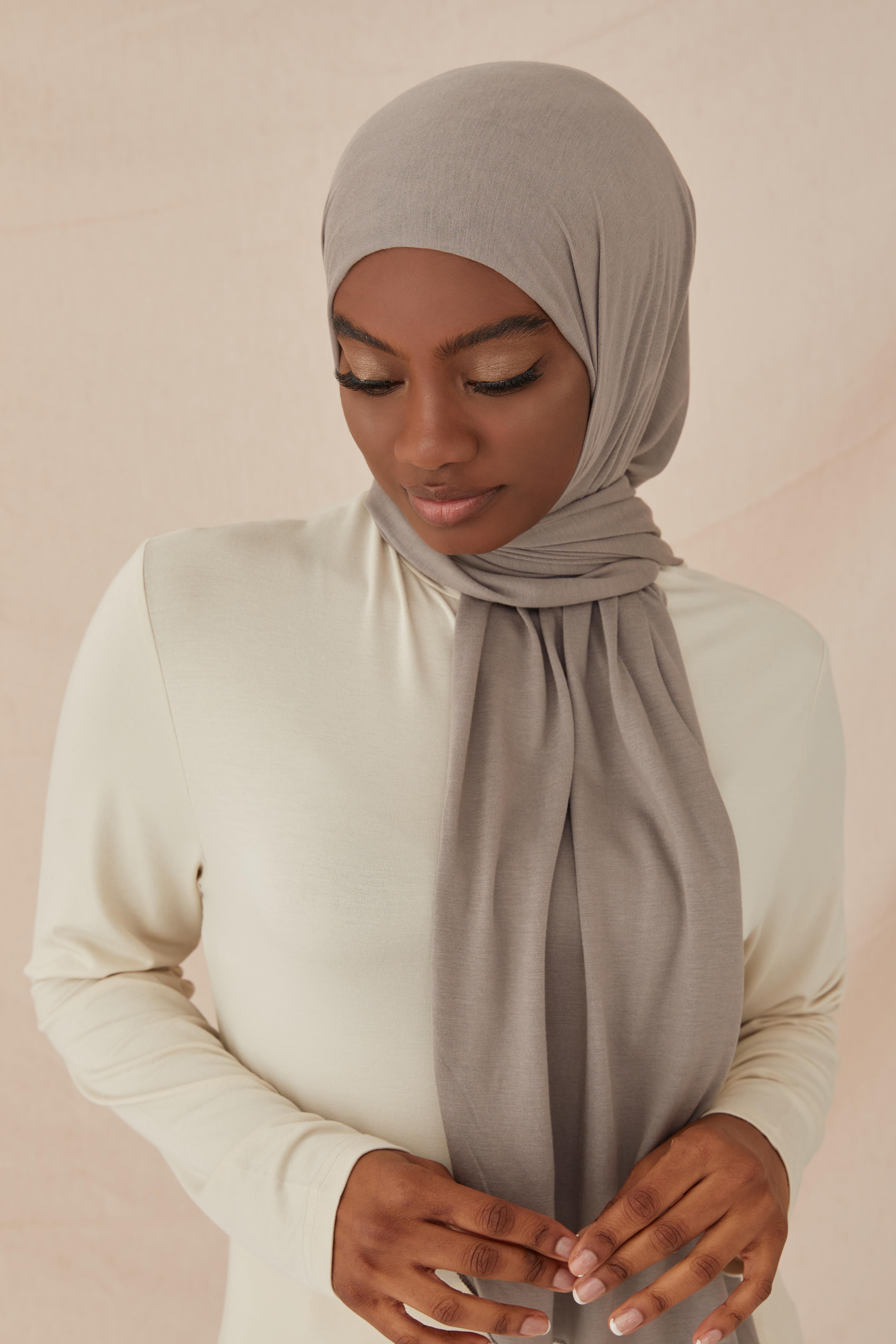 PREMIUM PLAIN COTTON COMBED SHAWL-STONE