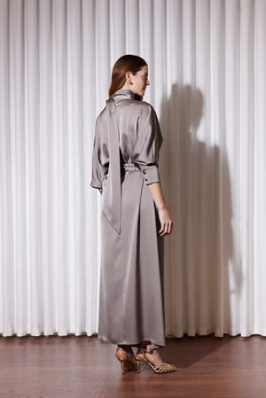 26SY5191MS MIDNIGHT SILK ELBİSE