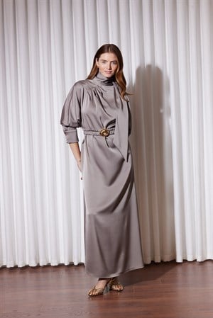 26SY5191MS MIDNIGHT SILK ELBİSE