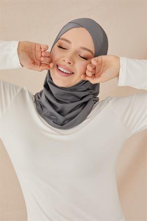 ÇAPRAZ HİJAB BONE-ANTRASİT