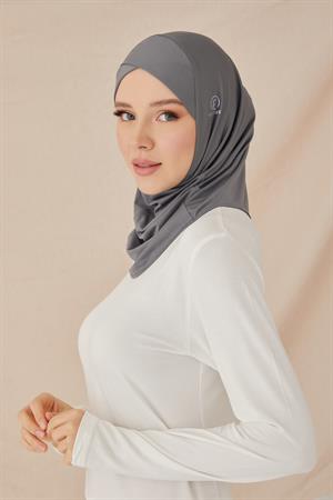 ÇAPRAZ HİJAB BONE-ANTRASİT
