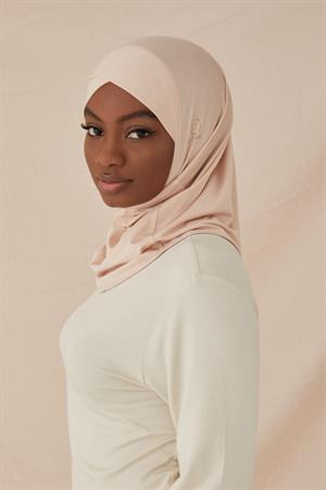 ÇAPRAZ HİJAB BONE-BEJ