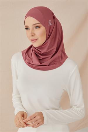 ÇAPRAZ HİJAB BONE-GÜL KURUSU