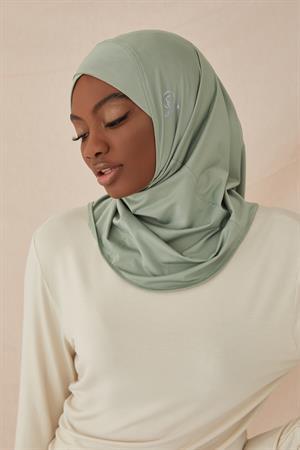 CROSS HIJAB BONNET-MINT