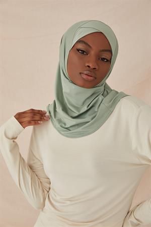 CROSS HIJAB BONNET-MINT