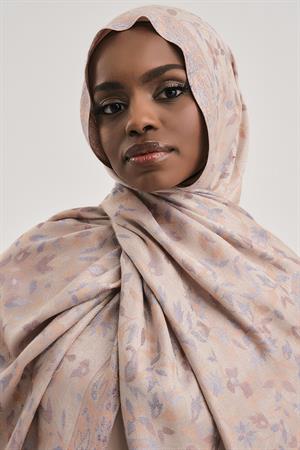 FLORAL KAŞMİR DOKUMA ŞAL-TAŞ