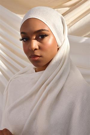 KAŞMİR DOKUMA ŞAL-BEYAZ