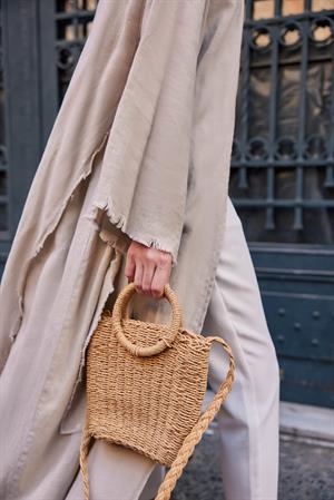 KETEN LAYERED ABAYA-TAŞ