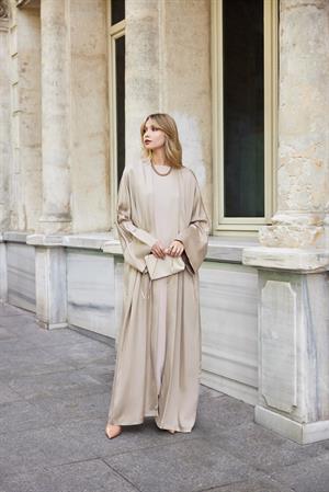 PREMIUM CASUAL ABAYA-BEIGE