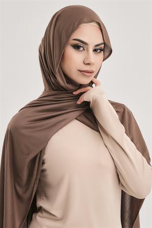 PREMİUM DÜZ PAMUK PENYE ŞAL-TOPRAK