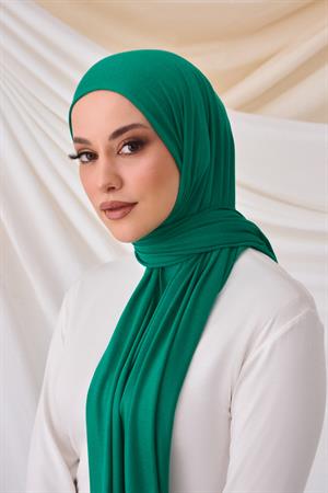 PREMİUM DÜZ PAMUK PENYE ŞAL-YEŞİL