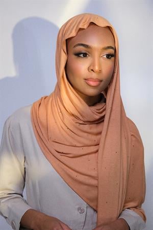 STONE-EMBELLISHED PREMIUM COTTON SHAWL-SOMON