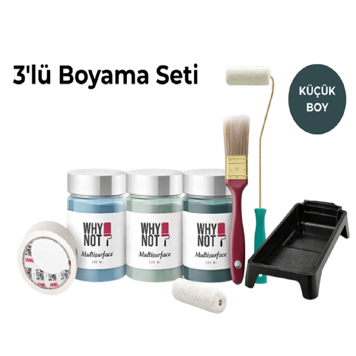 3 Renk Boyama Seti (Küçük Boy)