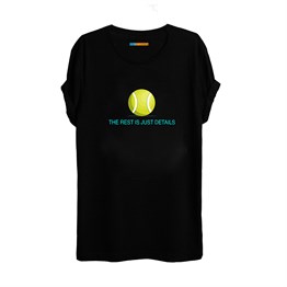 Maref Tenis Temalı Baskılı T-shirt-B