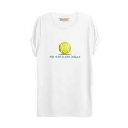 Maref Tenis Temalı Baskılı T-shirt-W