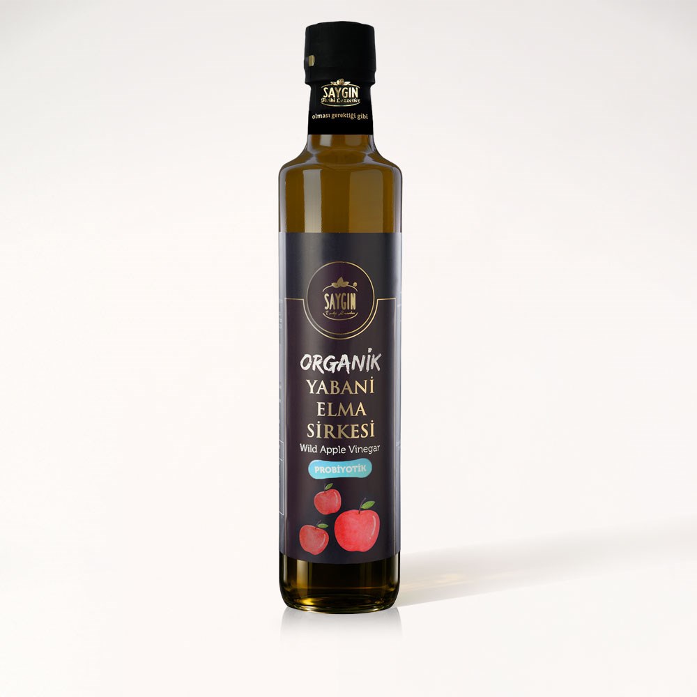 SAYGIN Organik Yabani Elma Sirkesi 500 ml