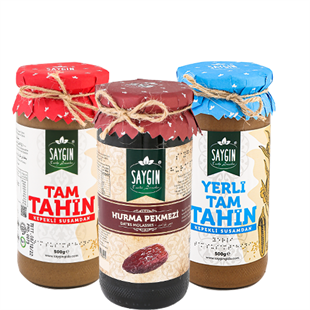 Avantajlı Tahin Fırsat Paketi (500G + 500G) - Hurma Pekmezi Hediyeli (630G)
