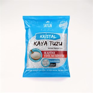 SAYGIN Rafine Edilmemiş Doğal Kristal Kaya Tuzu Öğütülmemiş Sofrada Öğütme Tuzu 500 Gr