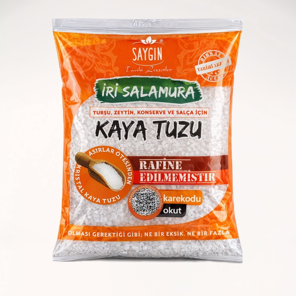SAYGIN İri Salamura Kaya Tuzu 1500 Gr