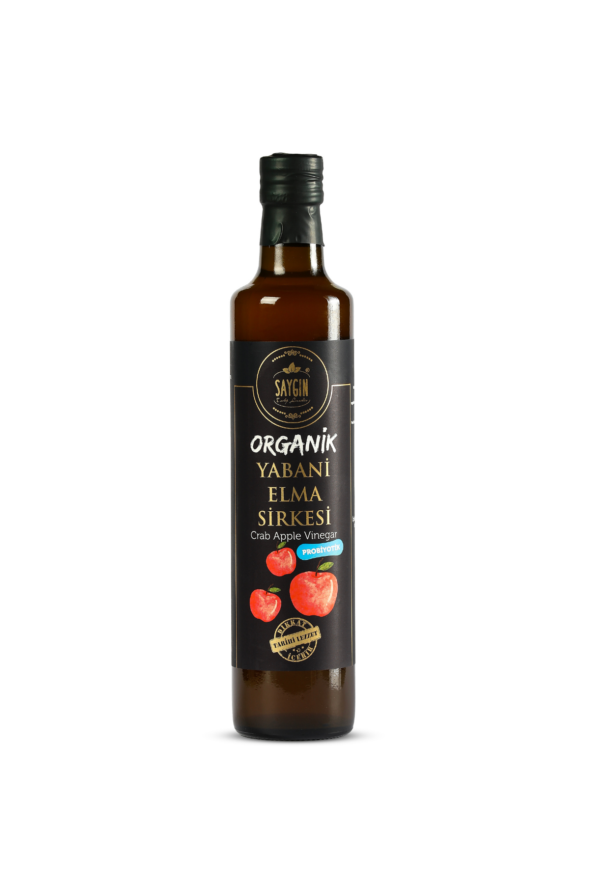 SAYGIN Organik Yabani Elma Sirkesi 500 ml